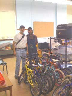 Raul and Howard Zar at Emmett School